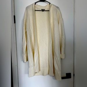 Long Cream Colored Cardigan